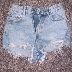 Zara high rise shorts size 0